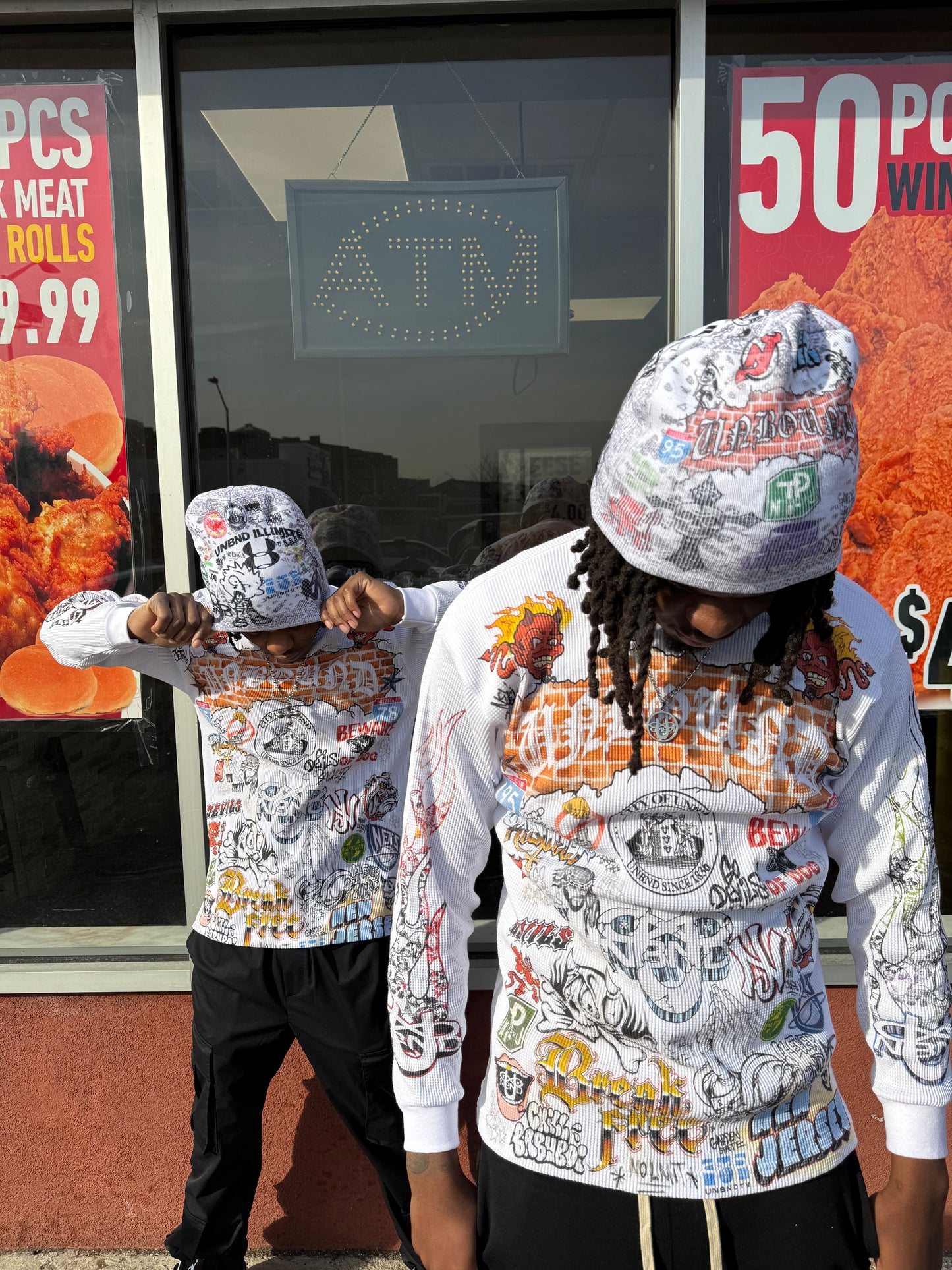 GRAFFITI JERSEY BEANIE