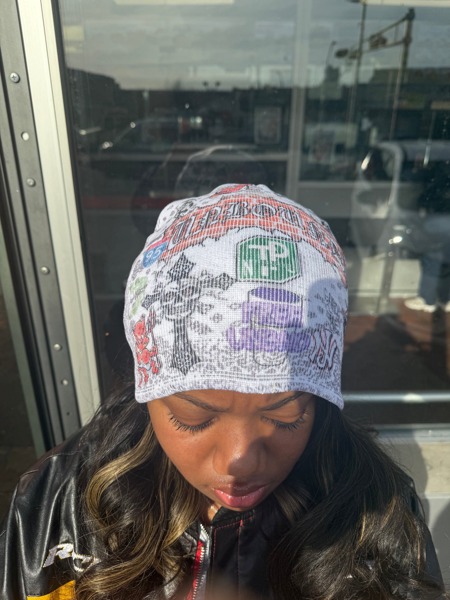 GRAFFITI JERSEY BEANIE