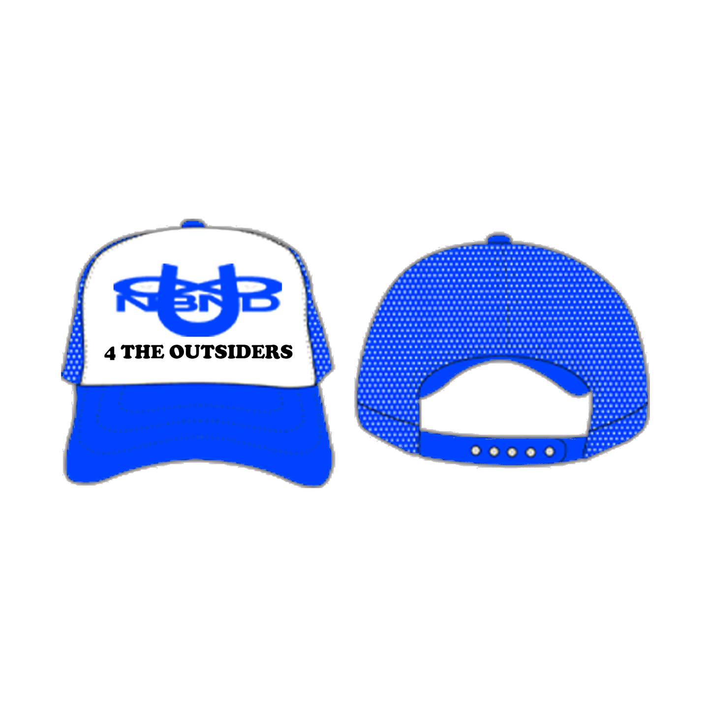 OUTSIDERS LOGO TRUCKER HAT BLUE