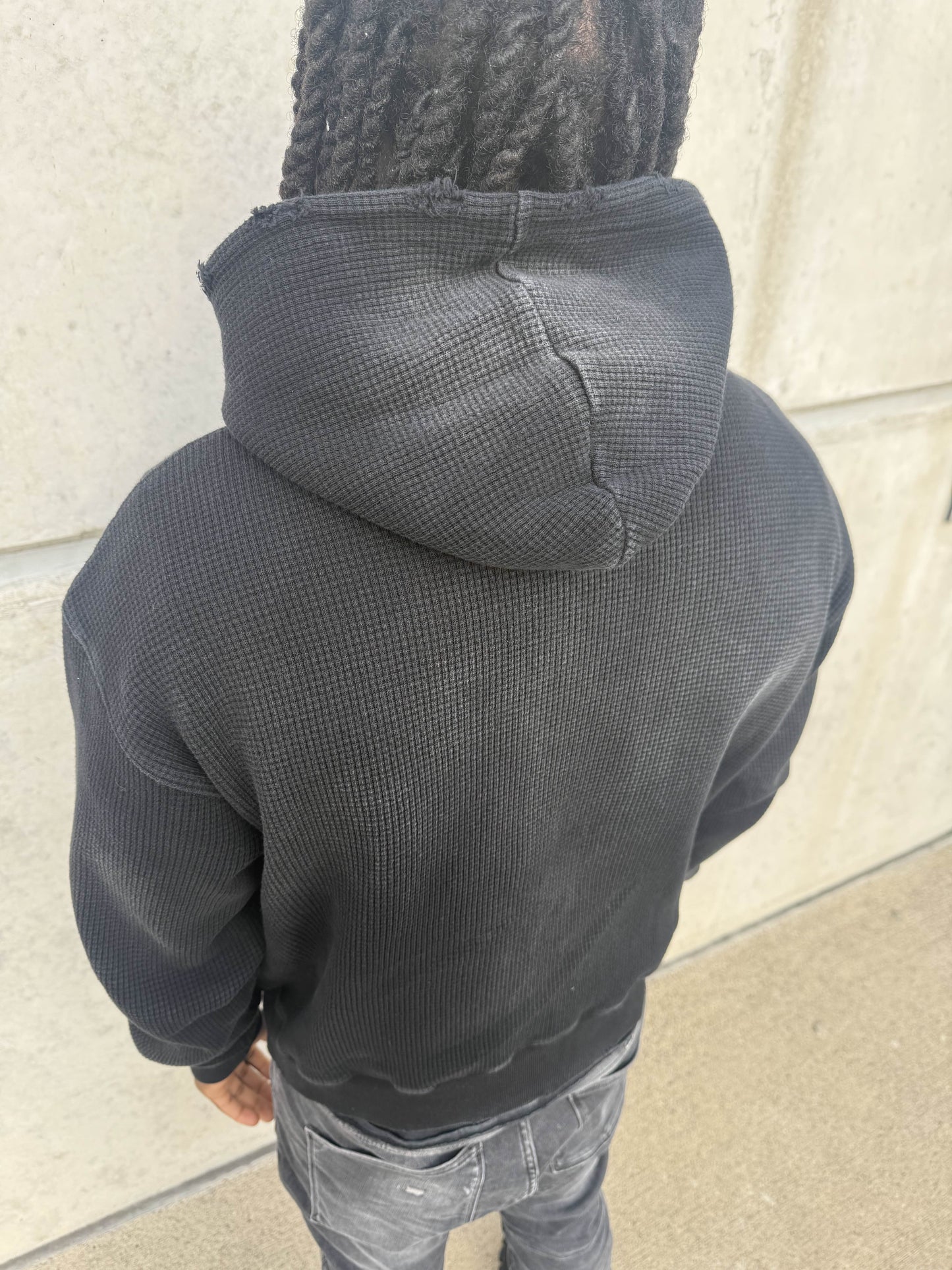 DESTROYED THERMAL HOODIE