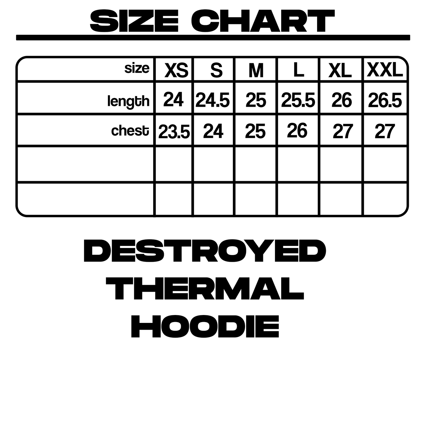 DESTROYED THERMAL HOODIE