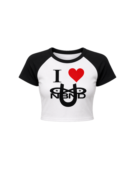 I <3 UNBND BLACK BABY TEE