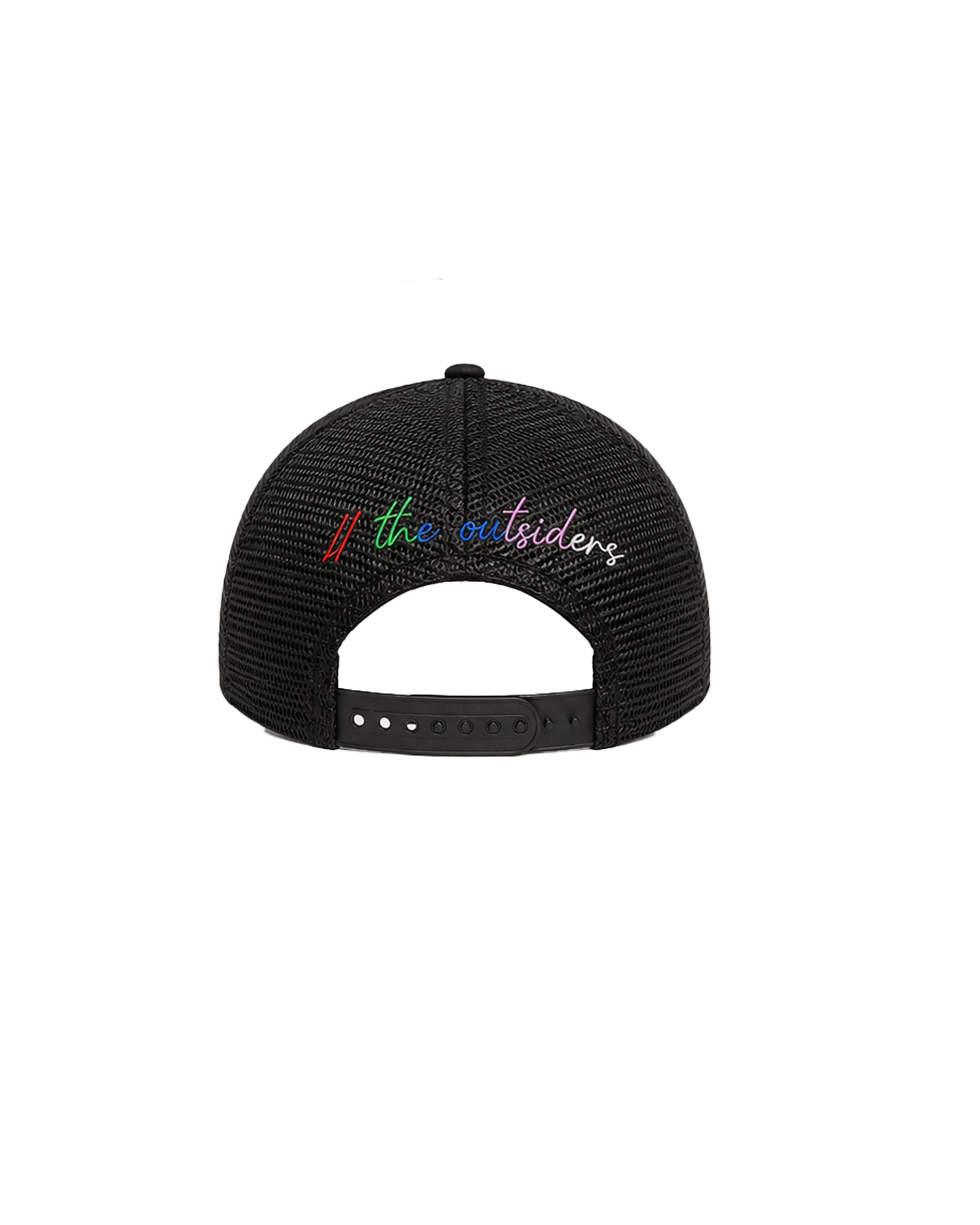 MULTILOGO TRUCKER HAT BLACK