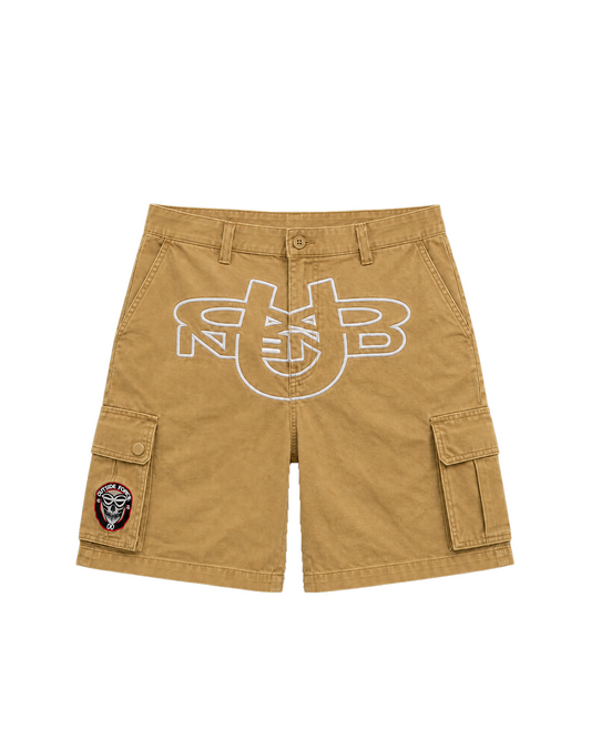 OUTSIDER KHAKI CARGO SHORTS